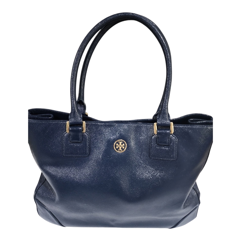 Tory Burch Navy Blue Tote Bag - Picture 8 of 16